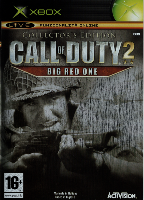 Call of Duty 2: Big Red One box art for Xbox